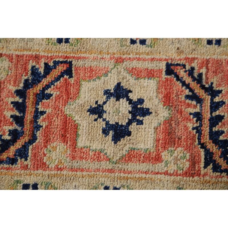 Vegetable Dye Heriz Serapi Oriental Rug Hand-Knotted Wool Carpet - 4'9"x 6'8"