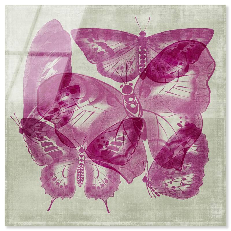 Fluttering Wings Acrylic by Art Remedy, Ready to Hang - 24" x 24"