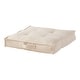 preview thumbnail 1 of 20, Square Tufted Floor Pillow 24" L x 24" W - Cream