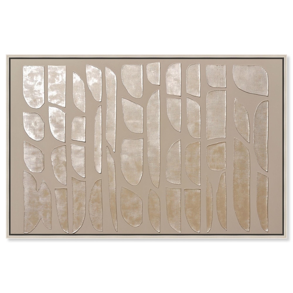 Textured Tiles Canvas by Art Remedy
