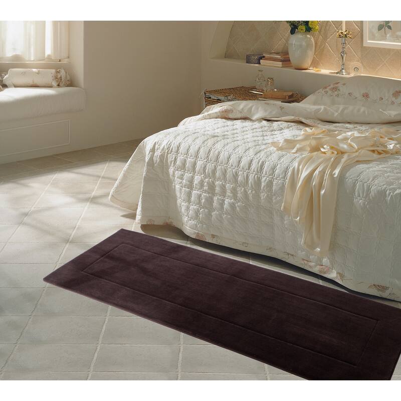 FABBRICA HOME Ultra-Soft Extra-Thick Non-Slip Memory Foam Long Bath Runner Mat 2 ft x 6 ft