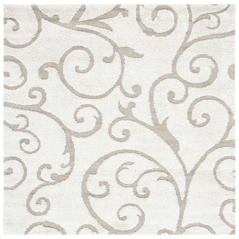 SAFAVIEH Florida Shag Shahin Scroll 1.2-inch Thick Textured Rug