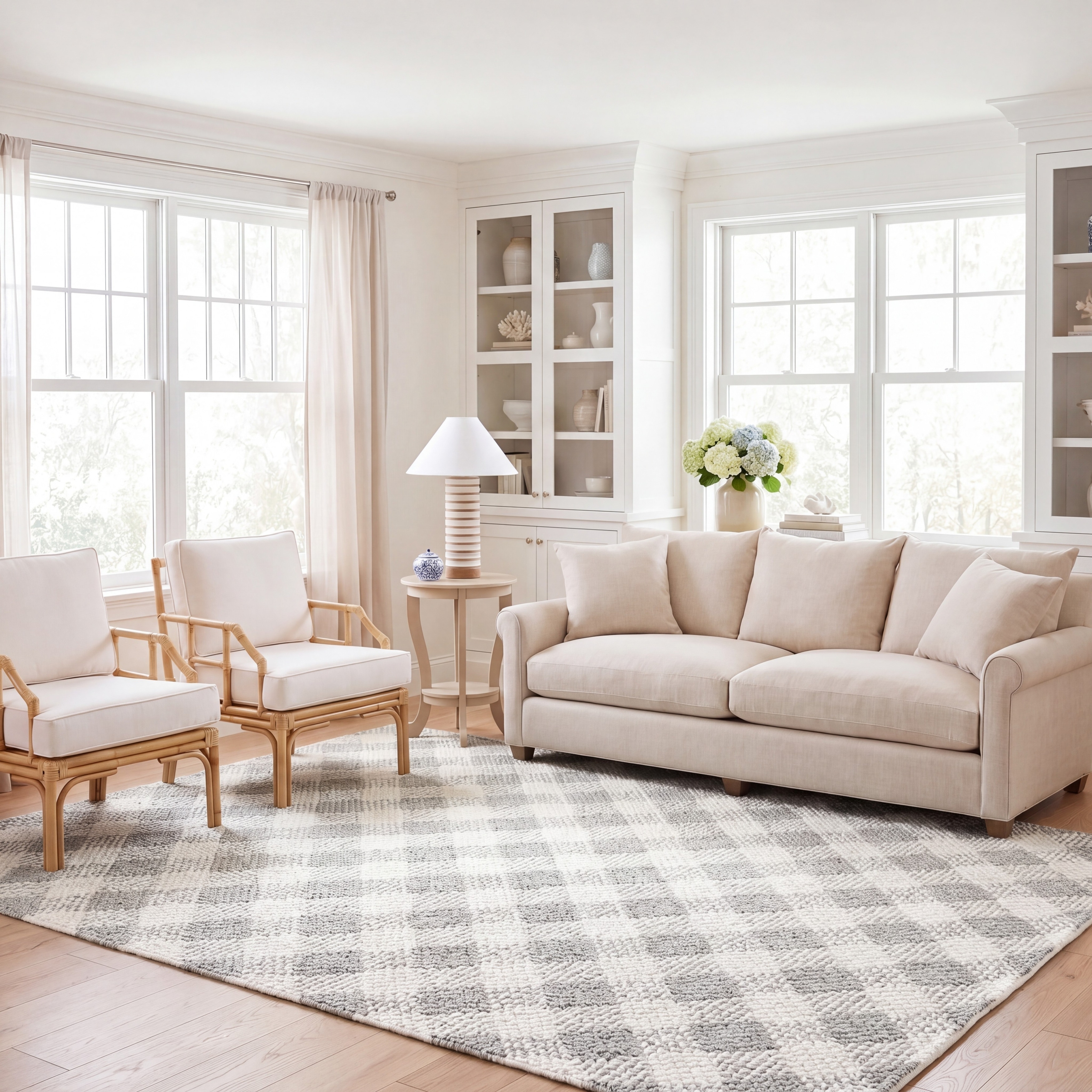SAFAVIEH Handmade Natural Fiber Couture Heriona Wool Rug