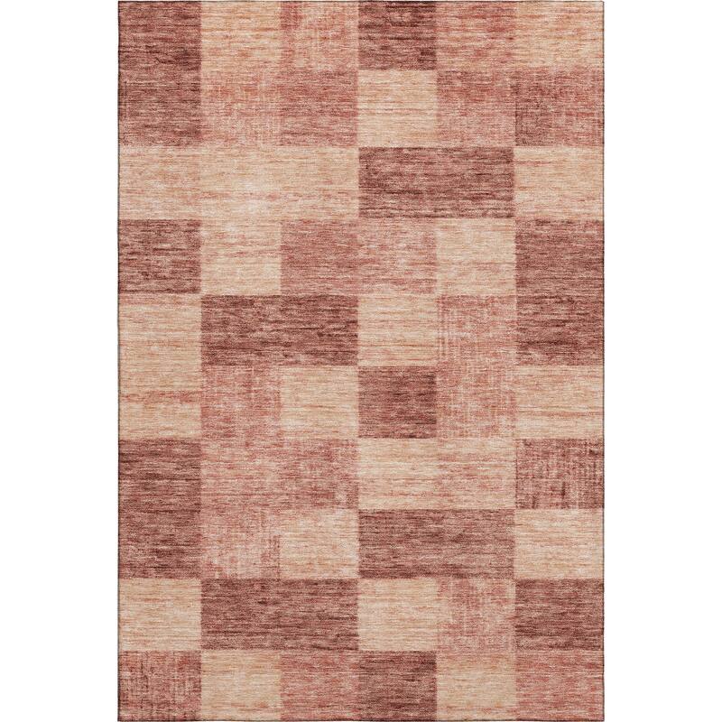 Premium Washable Super Soft Modern Checker Mayfield Rug