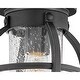 preview thumbnail 3 of 1, Hinkley Chatham Collection One Light Medium Outdoor Flush Mount, Museum Black