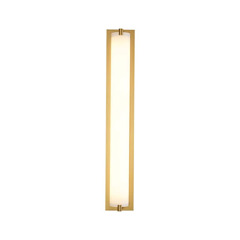 Modern Linear Opal Glass Dimmable Bathroom Vanity Light 26 in