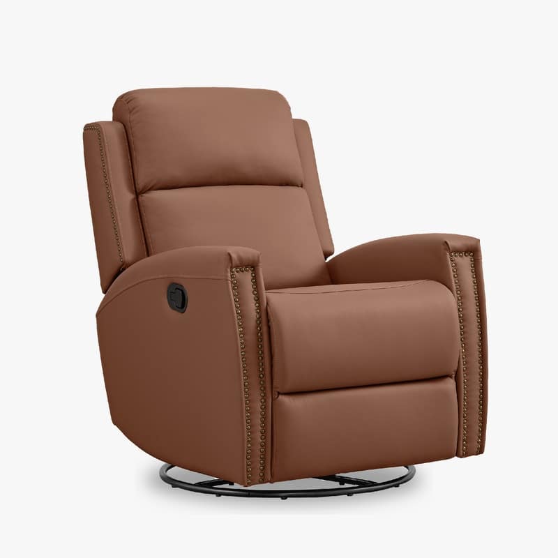 Jerome Swivel Glider Recliner Nursery Chair Manual Push Back Recliner