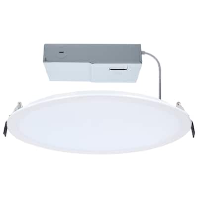 38 Watt 12 Inch LED Direct Wire Downlight Remote Driver CCT Selectable Round White