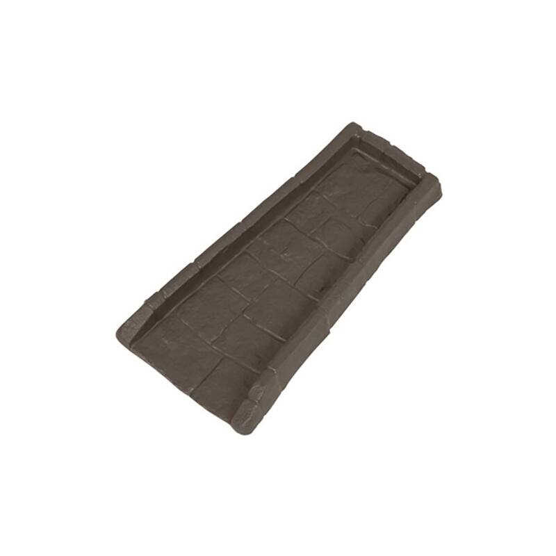Suncast Outdoor Decorative Rain Gutter Downspout Splash Block, Java (8 Pack) - 1.3