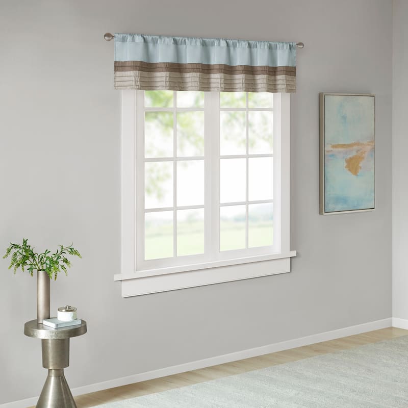Madison Park Eastridge Polyoni Pintuck Window Valance