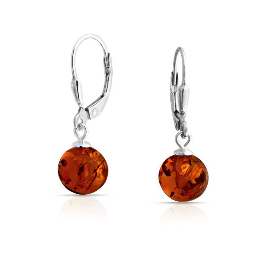 amber earrings