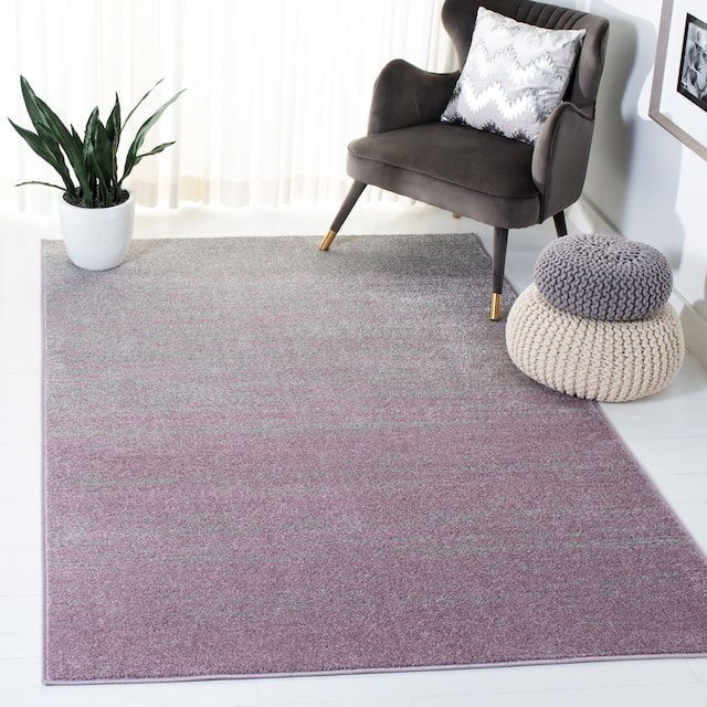 SAFAVIEH Adirondack Vera Modern Ombre Distressed Stripe Area Rug - 4'5" x 6'5" - Purple/Green