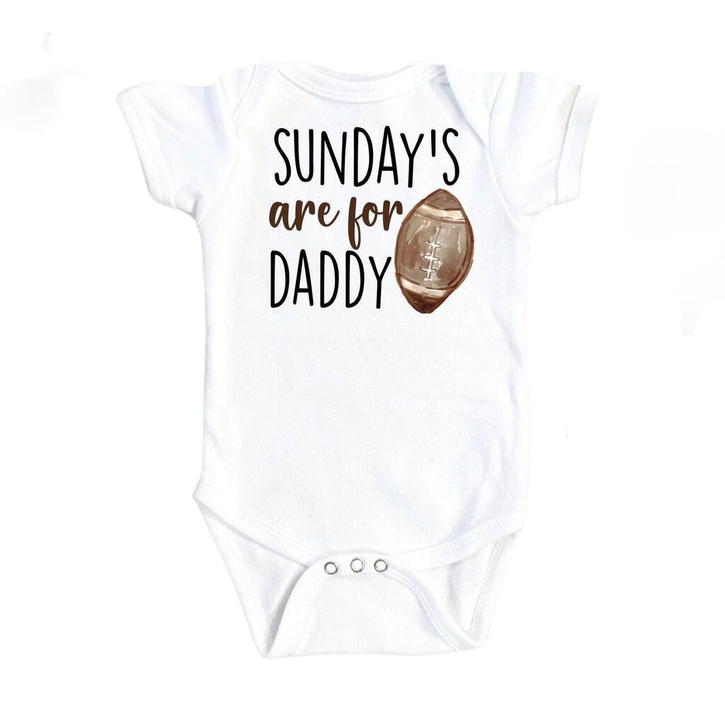 Football Sunday - Baby Boy Girl Clothes Infant Bodysuit Funny Cute Newborn