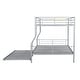 preview thumbnail 25 of 46, 2 In 1 Full XL Over Queen Metal Bunk Bed With Trundle,Save Space