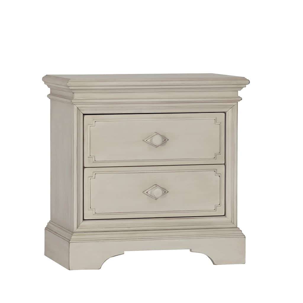 Amherst 2 Drawer Nightstand Antique White