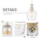 preview thumbnail 16 of 20, 1-Light Adjustable Kitchen Pendant Light