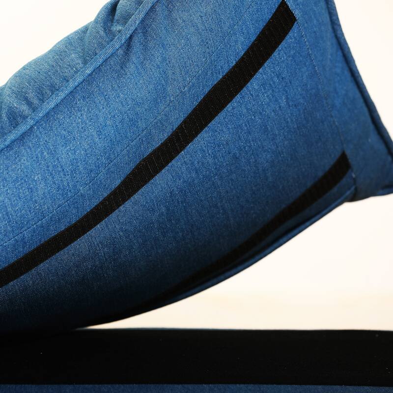 Balcony Leisure Chair Bedroom Sofa, Adjustable Semi-automatic Pneumatic Rod, Multi-functional Foldable Reclining Chair