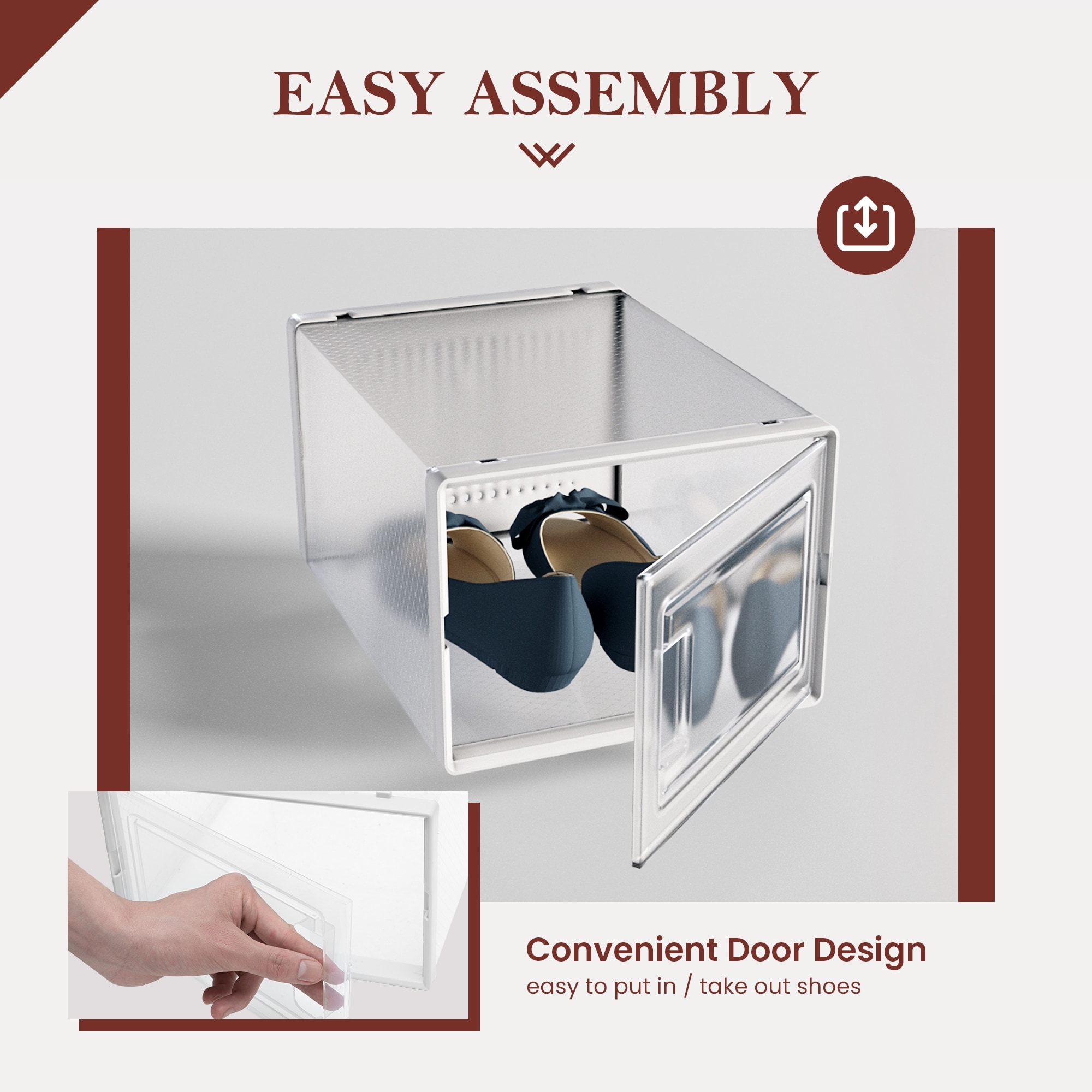18 Pack Stackable Shoe Storage Boxes Foldable Plastic Shoe Organizer On Sale Bed Bath Beyond 33951823