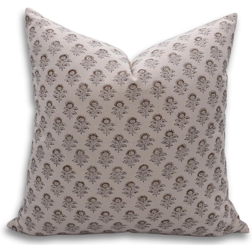 Fabdivine Throw Home Accent Decorative Cotton Pillow Cover Mustard