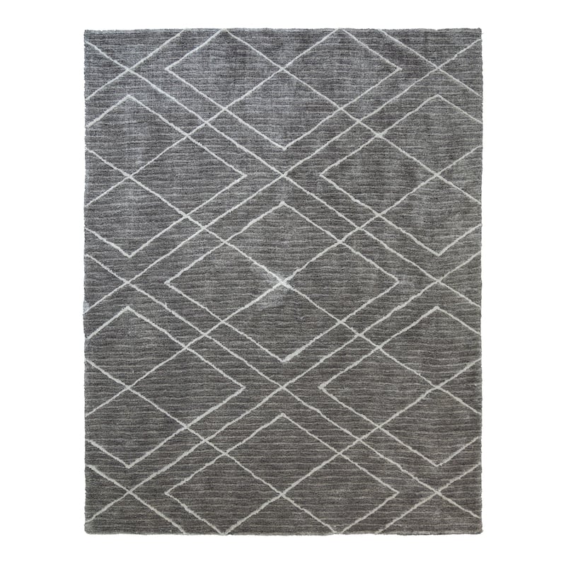 Gertmenain Soft Step Thick Plush Modern Shag Area Rug - 8' 9" x 13' 1" - Tallis Grey - Rectangle
