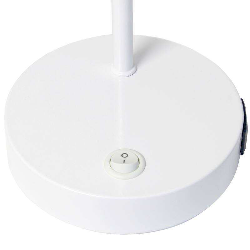 Looped Desk Lamp with Adjustable Shade - 16" - White