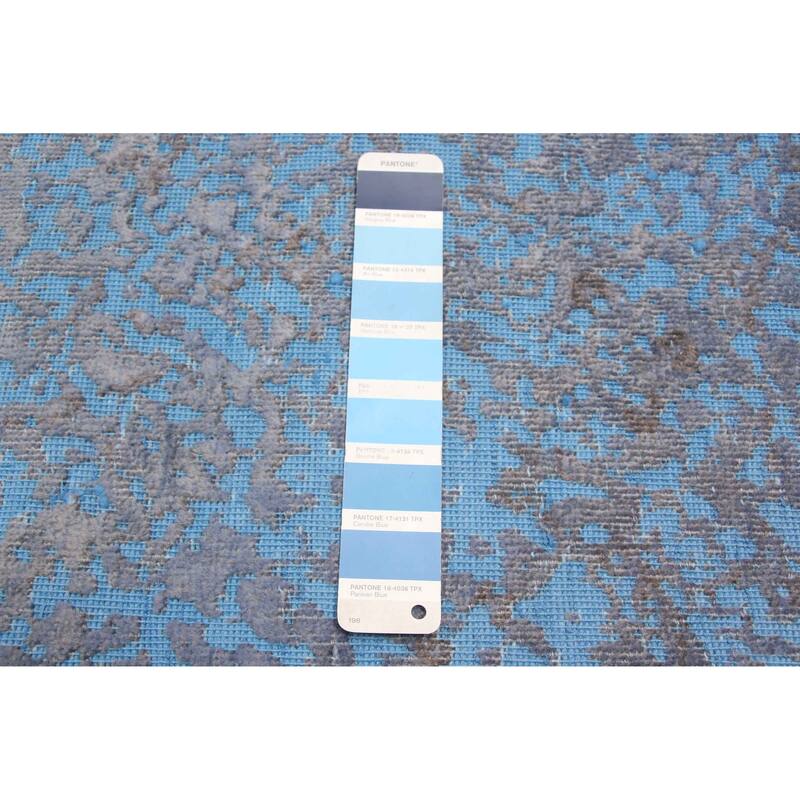 ECARPETGALLERY Hand-knotted Color Transition Blue Wool Rug - 5'3 x 5'2