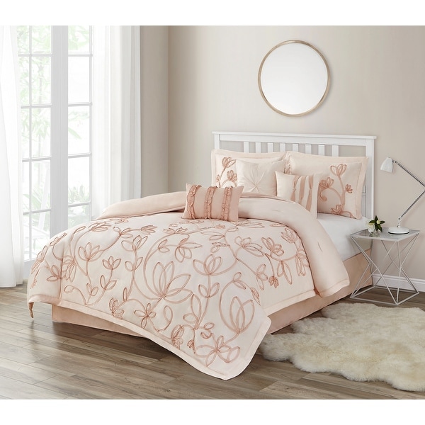 Peach queen sales comforter set