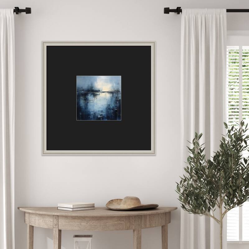 Midnight Abstract by Tradelink inhouse artist Wood Framed Wall Art Print