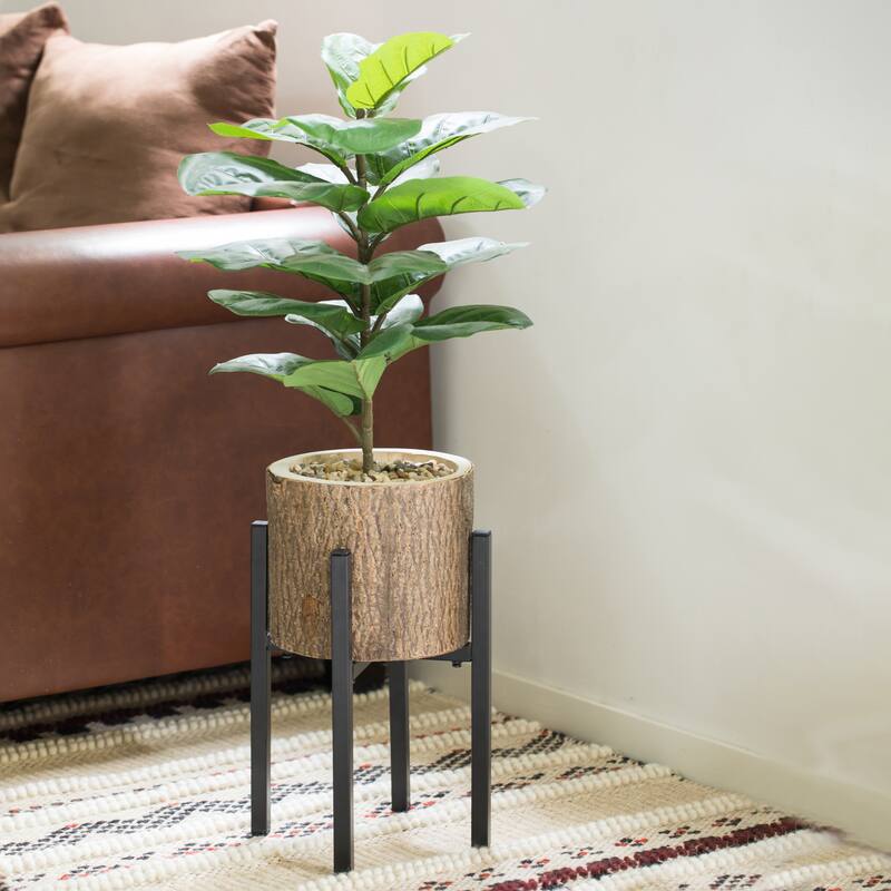 Adjustable Metal Plant Holder, Flower Pot Stand Expands from 9.5- 14.5 Inches