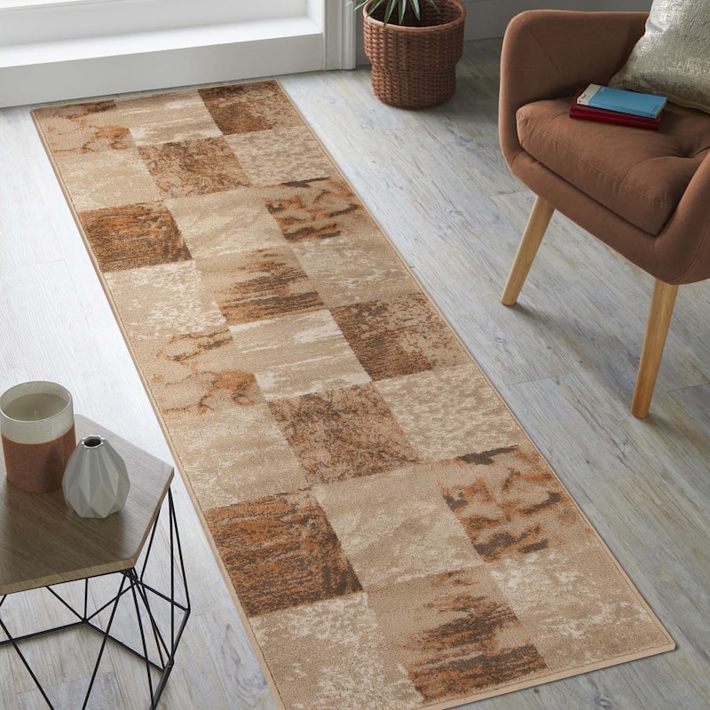 Patchwork Modern Eclectic Color Block Indoor Area Rug by Superior