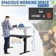 preview thumbnail 42 of 40, Futzca Height Adjustable Electric Standing Desk Sit Stand Computer Stand up Desk with Splice Board(White)