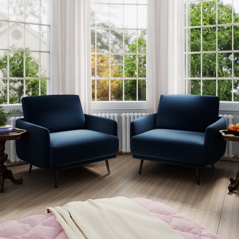 Karaka 37.5"W Oversized Armchair Leisure Sofa Accent Chair (Set of 2)