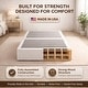 preview thumbnail 5 of 37, Onetan 8-Inch & 4-Inch Wooden Box Spring/Foundation Ideal for Mattress, No Assembly Needed, White.