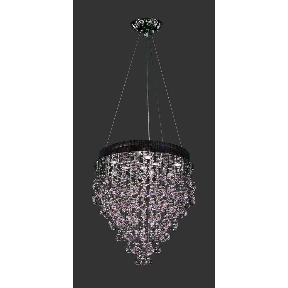 Classic Lighting 16021  Andromeda 10 Light 24" Wide 1 Tier Crystal Accents Waterfall Chandelier - Chandeliers For Bedrooms by Overstock.com