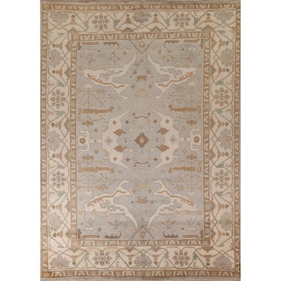 Oushak Area Rug Handmade Oriental Wool Carpet - 9'2"x 11'8"