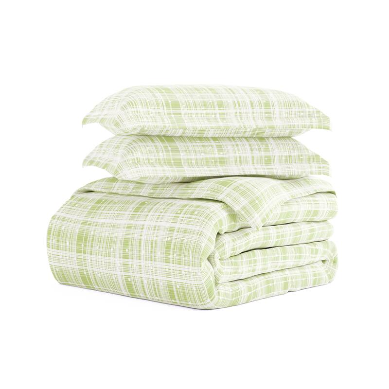 Becky Cameron Polka Dot 3-piece Patterned Duvet Cover Set