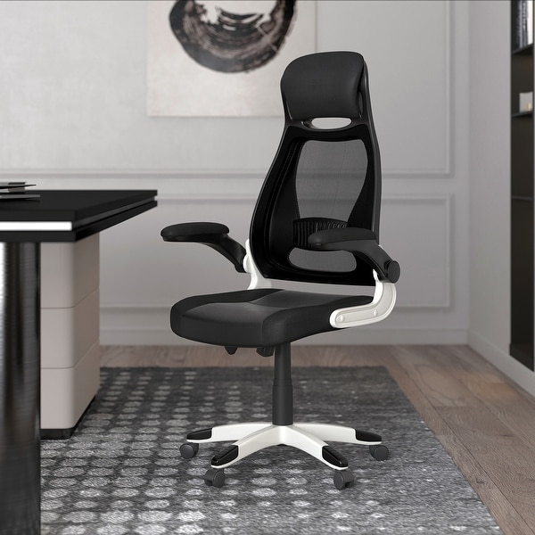 Modern Faux Leather Metal Office Chair On Sale Bed Bath