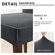 preview thumbnail 19 of 19, Enova Home Rhombus Jacquard Stretchy Universal Dining Chair Slipcovers - N/A