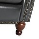 preview thumbnail 32 of 45, HULALA HOME Genuine Leather Nailhead Trim Pushback Recliner with Rolled Arms