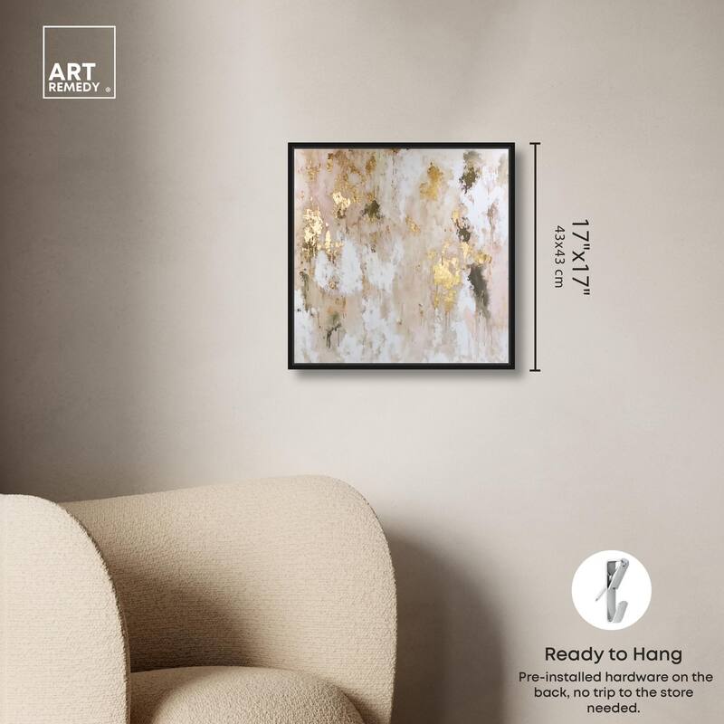 Golden Glimmer Gesture II Canvas by Art Remedy