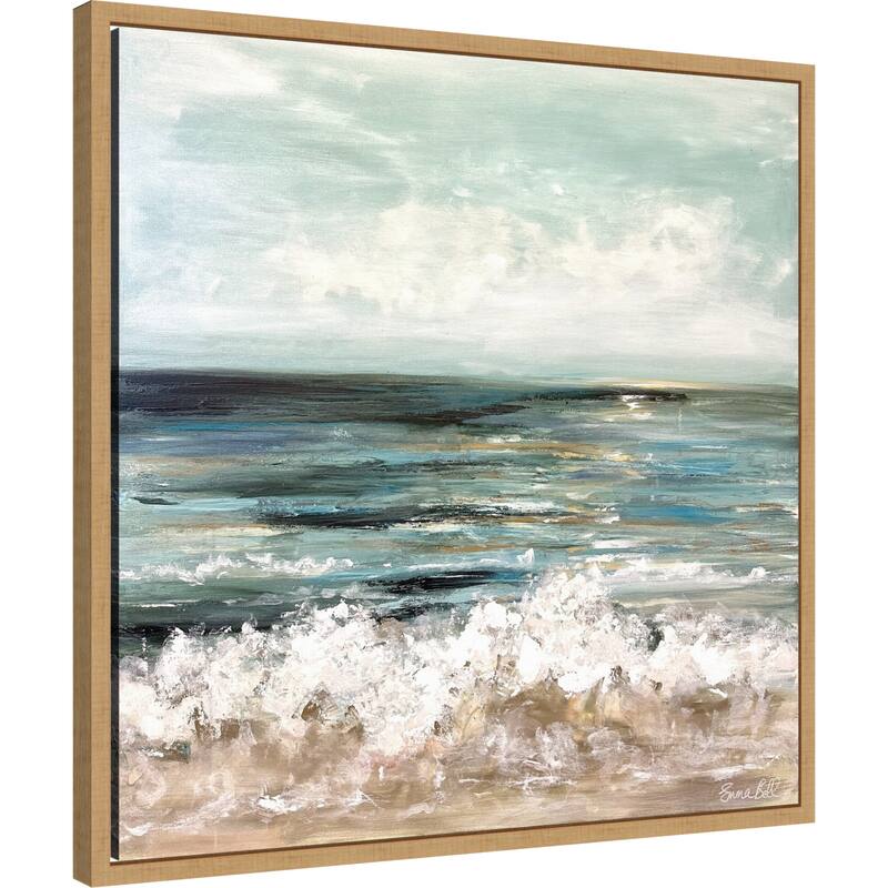Cloudy Seascape I by Emma Bell Framed Canvas Wall Art Print