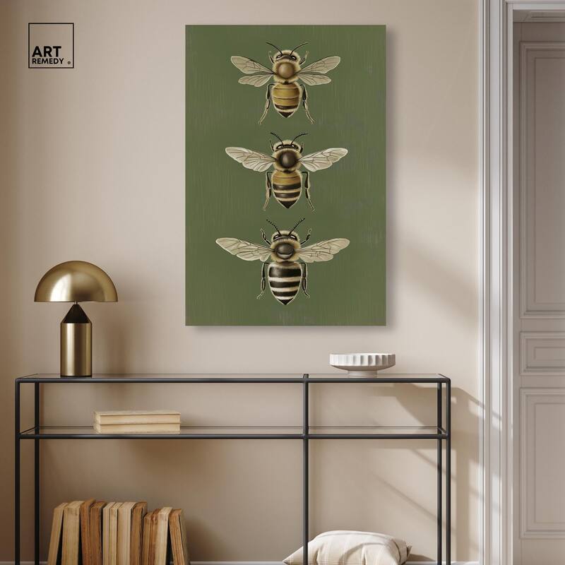 Anatomy of the Bee Canvas by Art Remedy, Gallery Wrapped