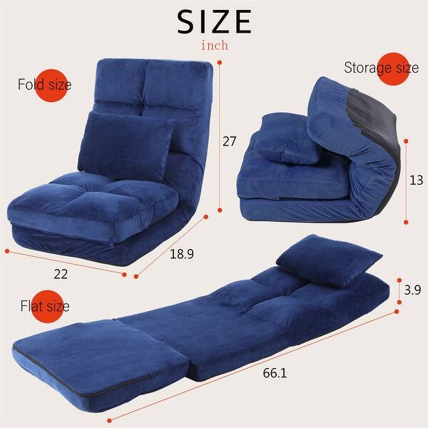 14 Angle Adjustment Chaise Lounge Sofa With Back Support Bed Bath