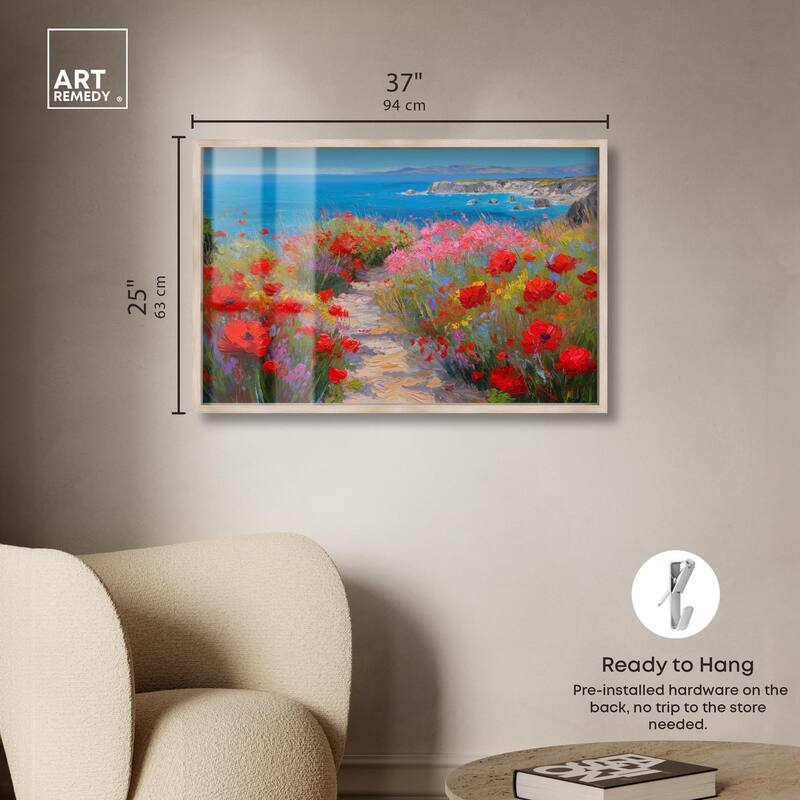 Ocean View Bloom I Shadowbox by Art Remedy
