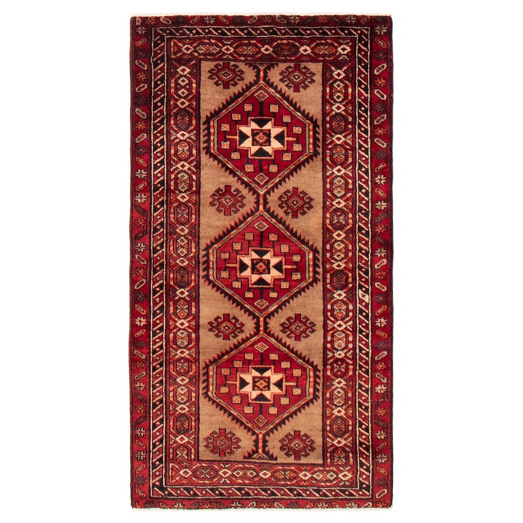 ECARPETGALLERY Hand-knotted Konya Anatolian Brown, Red Wool Rug - 3'8 x 6'9