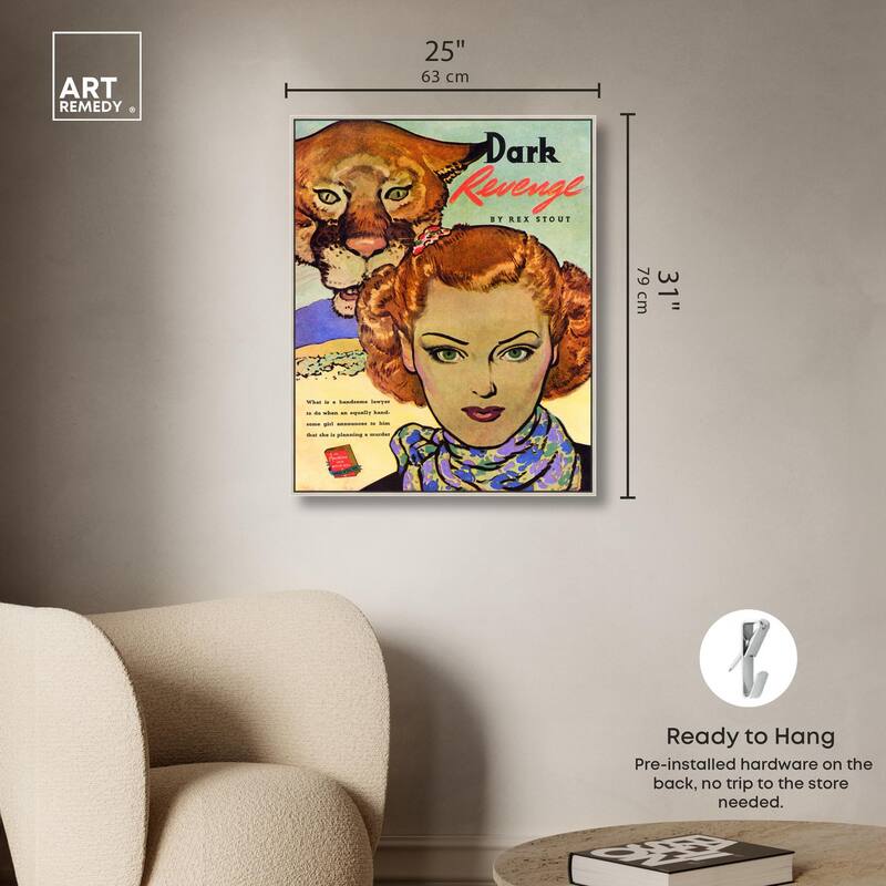 Dark Revenge Book 1939 Canvas by Art Remedy