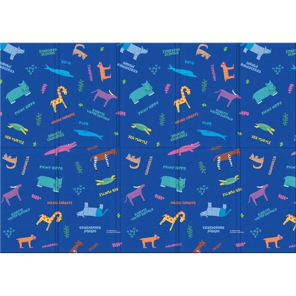 slide 1 of 1, Portable Folding Play Mat - Springshine Endangered Animals - Multi Multi