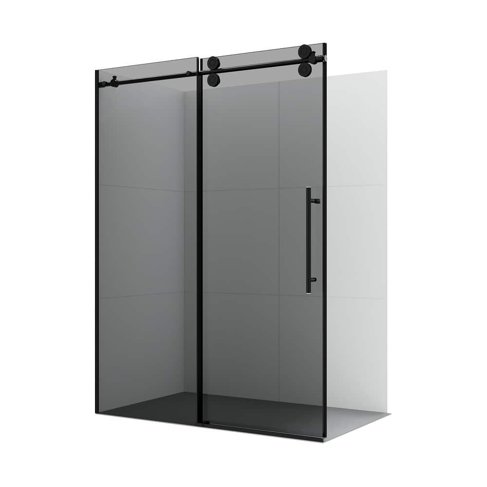 Echarri Single Sliding Frameless Shower Door with Tinted Glass
