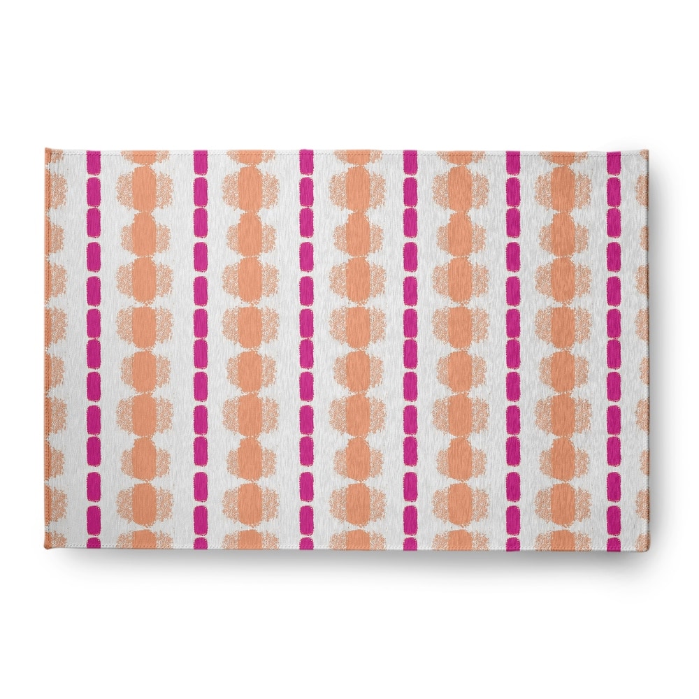 Watercolor Stripe Spring Chenille Rug