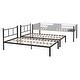 preview thumbnail 18 of 18, Triple Bunk Bed with Vent Board/ Sturdy Metal Frame/ Noise-Free Wood Slats/ Separatable into 3 Beds